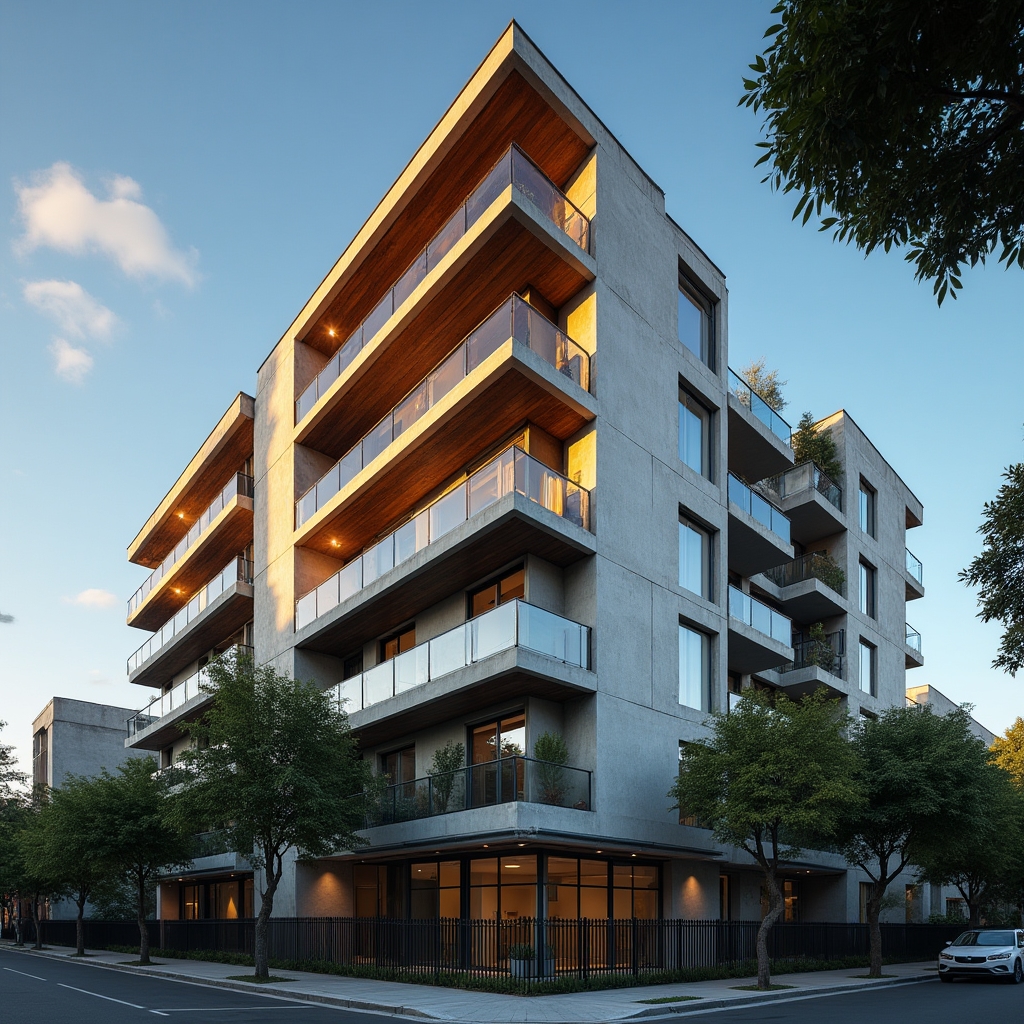 Modern residential apartment building in Argentina with multiple floors, representing the type of building where acoustic surveys are conducted
